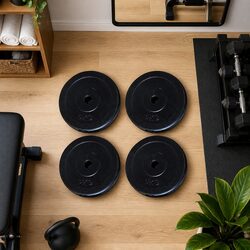Weight Plates 4 Piece Set 20kg Total Home Gym Dumbbell Exercise Fitness Training
