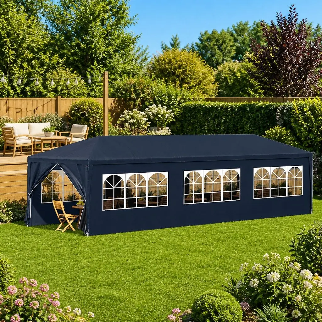 3x9m Blue Outdoor Party Tent