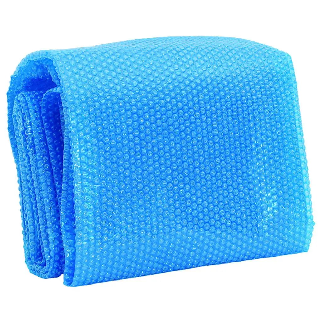 Floating Round Solar Pool Film for Swimming Pools 381cm PE Bubble Heat Retention Blue Cover