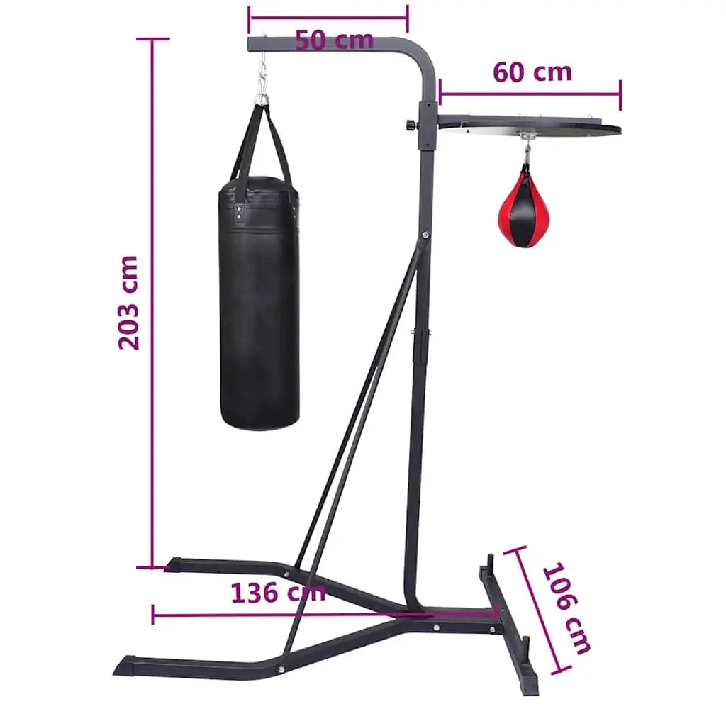 2 Way Boxing Stand Punching Bag Holder Speedball Platform Home Gym Training
