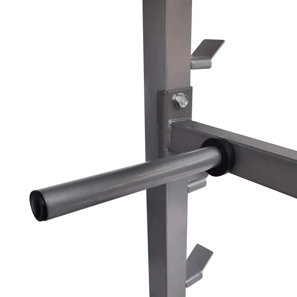 Dumbbell Barbell Rack Home Gym Black Steel Organizer 49 x 100 x 95 cm