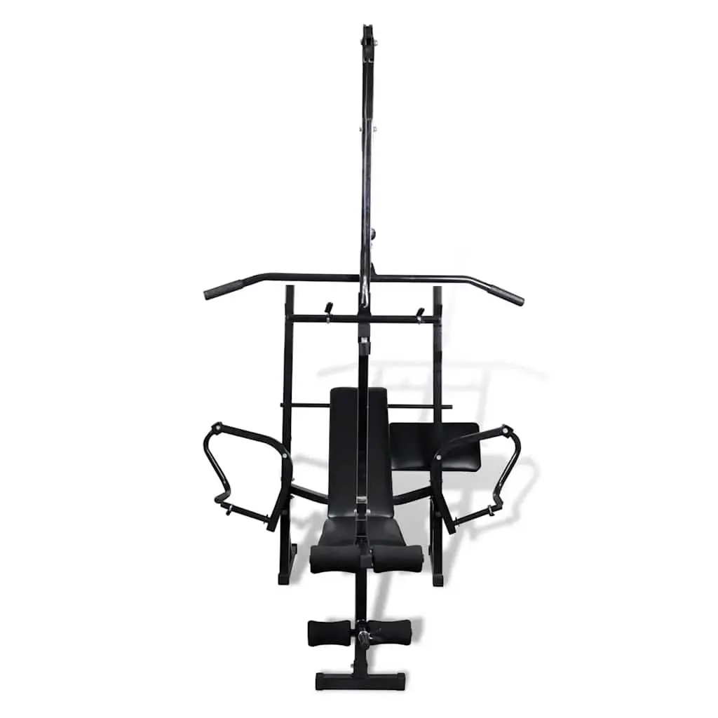 Fitness Workout Bench Grey Home Gym Exercise Equipment
