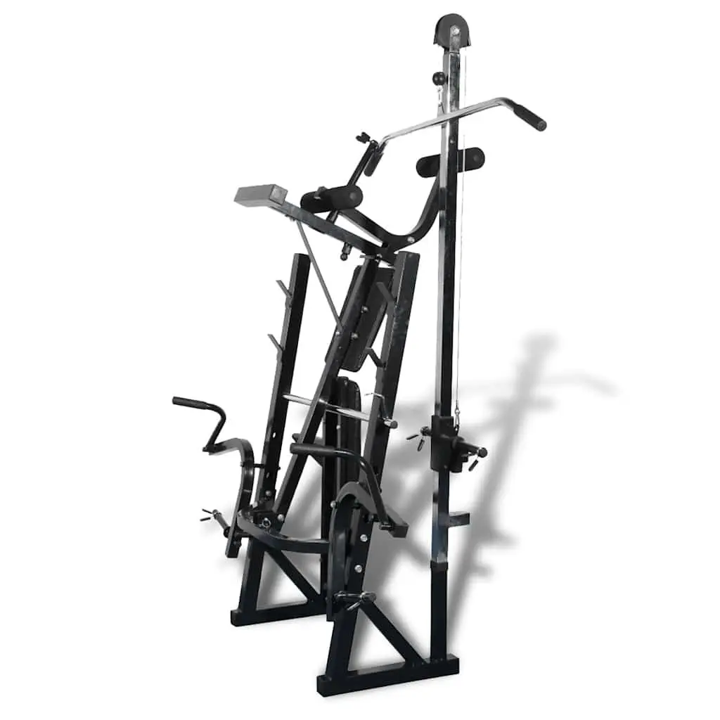 Fitness Workout Bench Grey Home Gym Exercise Equipment