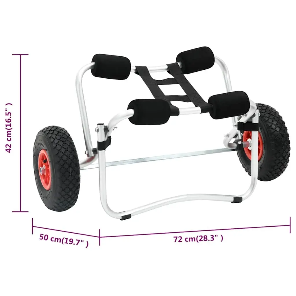 Kayak Trolley Cart Portable Lightweight Aluminum Transport for Beach