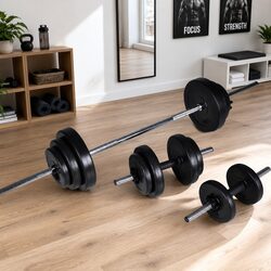 Specifications of the 30.5kg Barbell Dumbbell Weight Set
