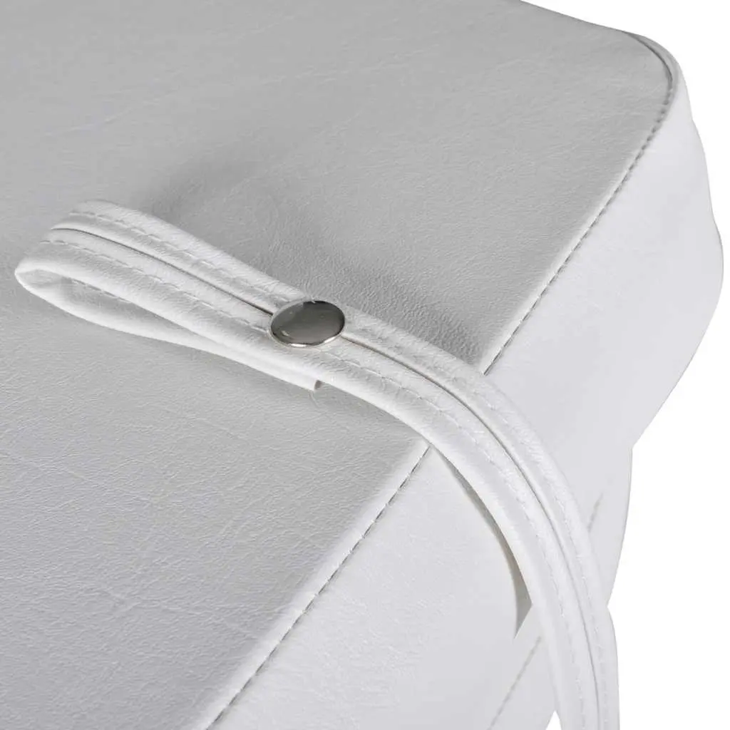 Blue and White Foldable Boat Seat