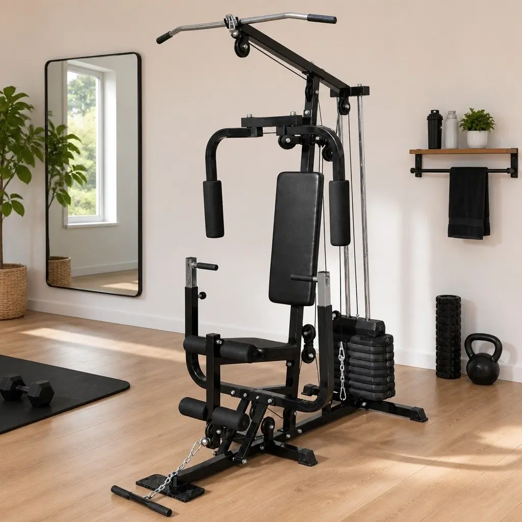 Multi Gym Utility Fitness Machine Home Gym Equipment Black