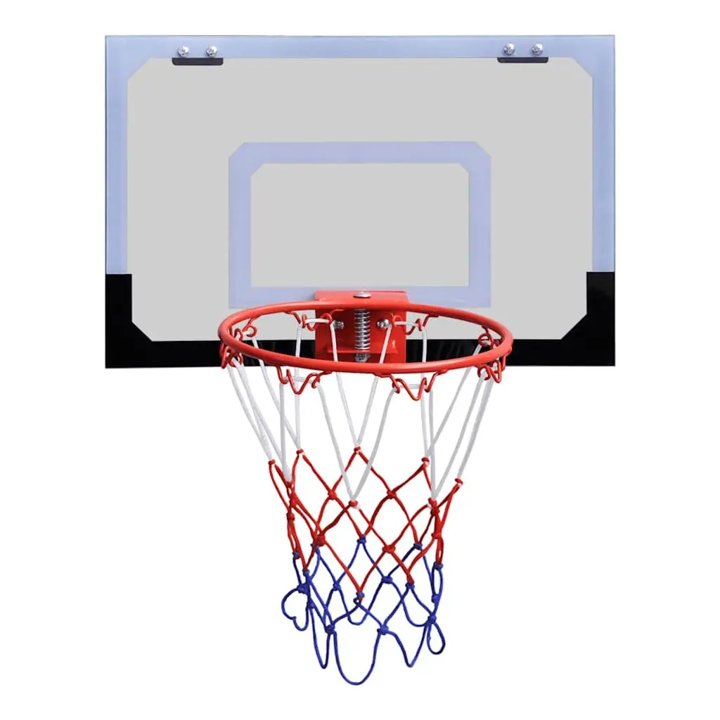 Indoor Mini Basketball Hoop Set for Dorm Office Patio Bedroom Detachable Backboard Rim Net Ball Pump Orange