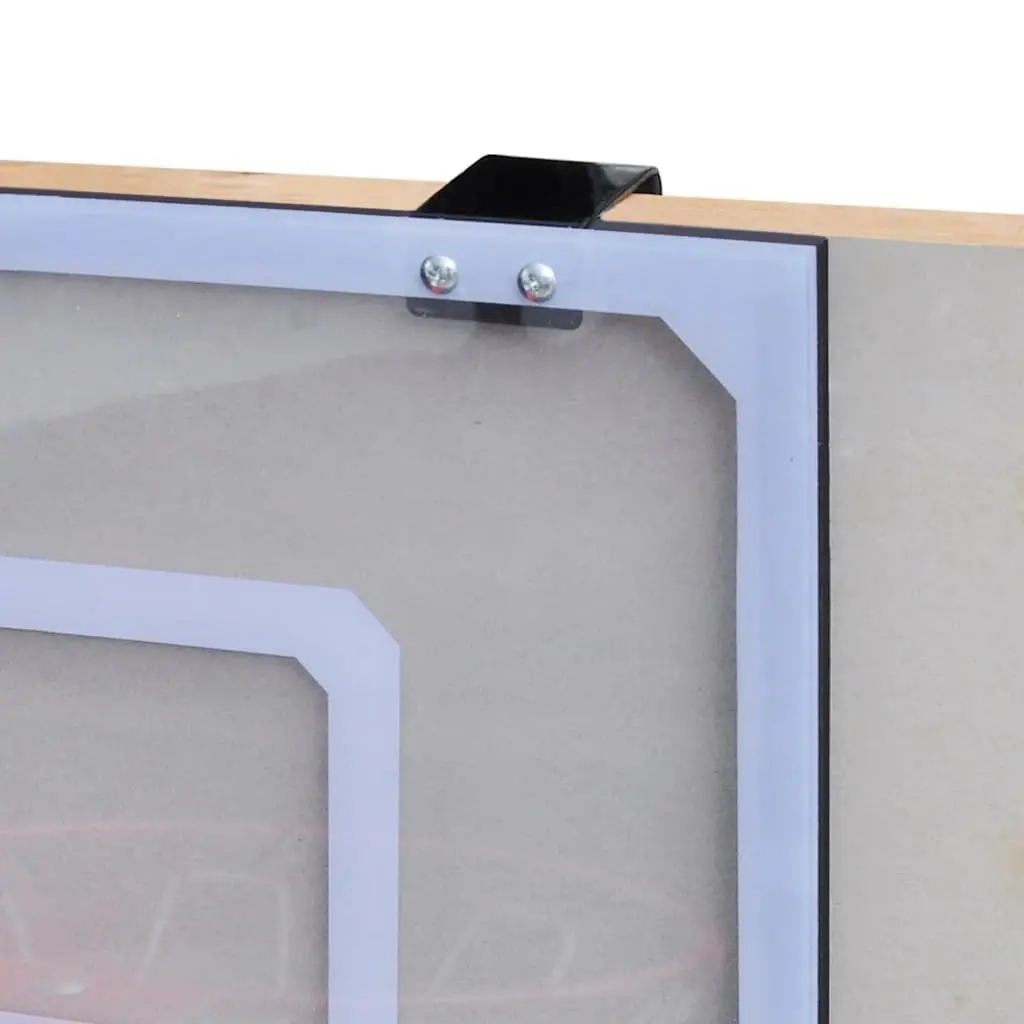 Indoor Mini Basketball Hoop Set for Dorm Office Patio Bedroom Detachable Backboard Rim Net Ball Pump Orange