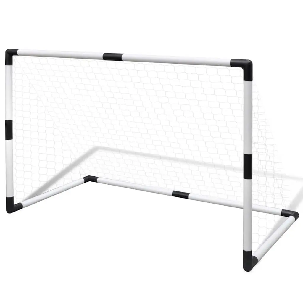 Mini Soccer Goals Set 2pcs Kids Football Training Post Net Outdoor Backyard