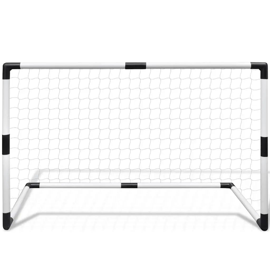 Mini Soccer Goals Set 2pcs Kids Football Training Post Net Outdoor Backyard