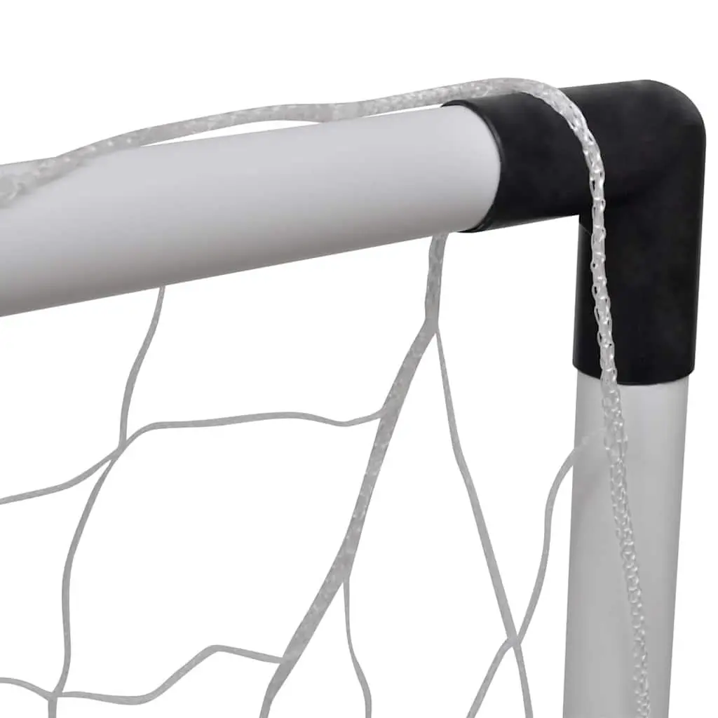 Mini Soccer Goals Set 2pcs Kids Football Training Post Net Outdoor Backyard