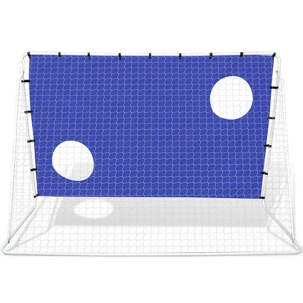 Football Goal with Aiming Wall for Outdoor Use 240 x 92 x 150 cm