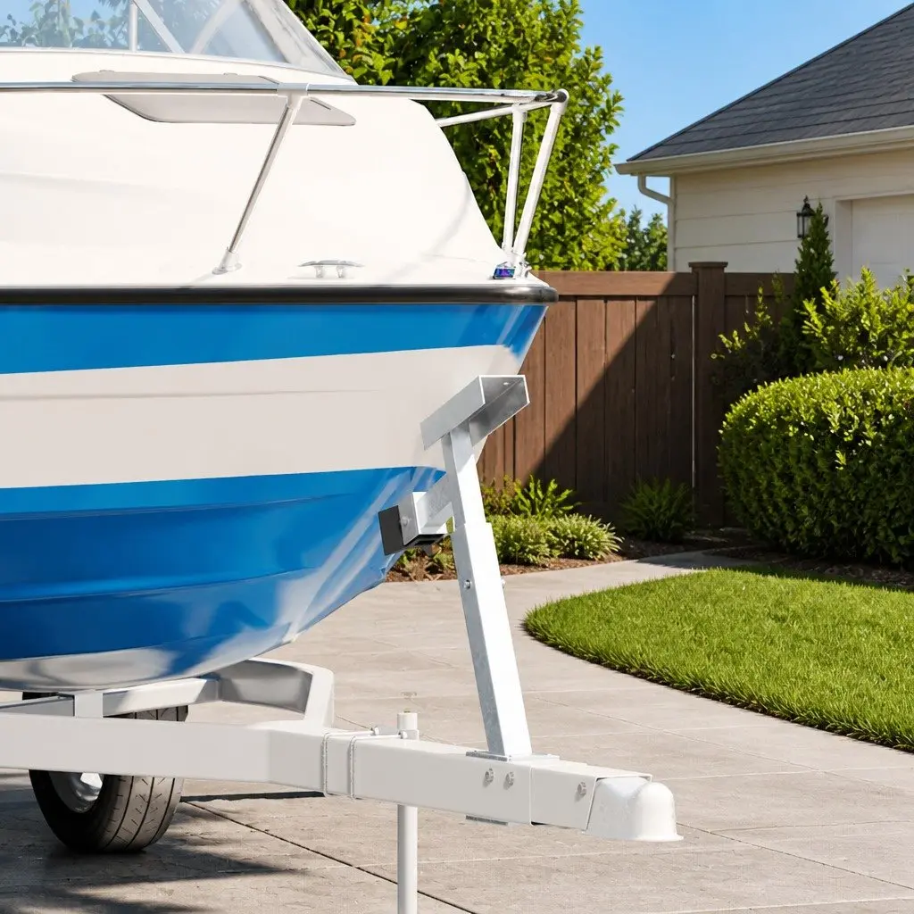 Boat Trailer Winch Stand with Height Adjustment and Steel Build