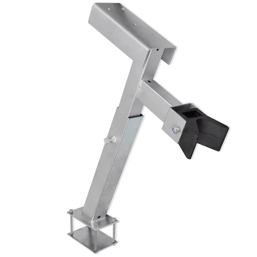 Boat Trailer Winch Stand Bow Support Adjustable Height Blue Stable Front Brace