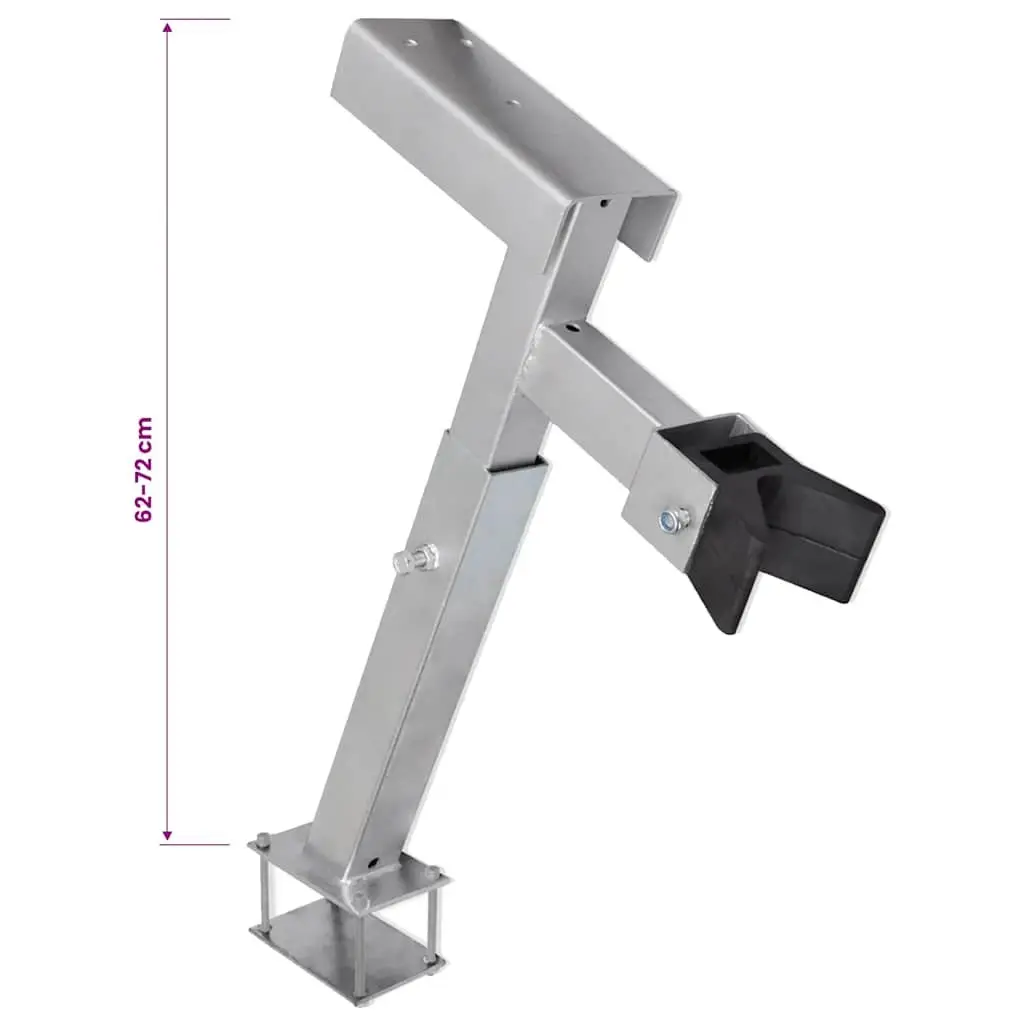 Boat Trailer Winch Stand Bow Support Adjustable Height Blue Stable Front Brace