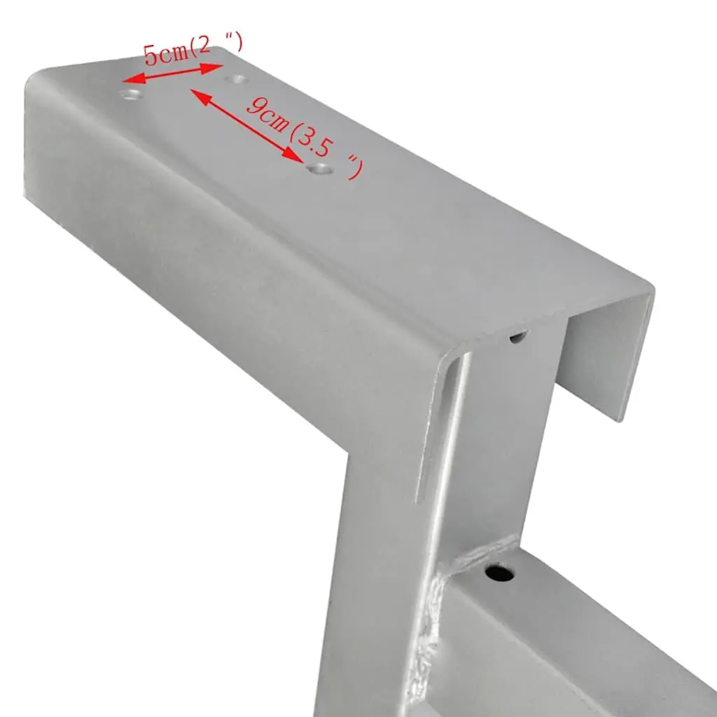 Boat Trailer Winch Stand Bow Support Adjustable Height Blue Stable Front Brace