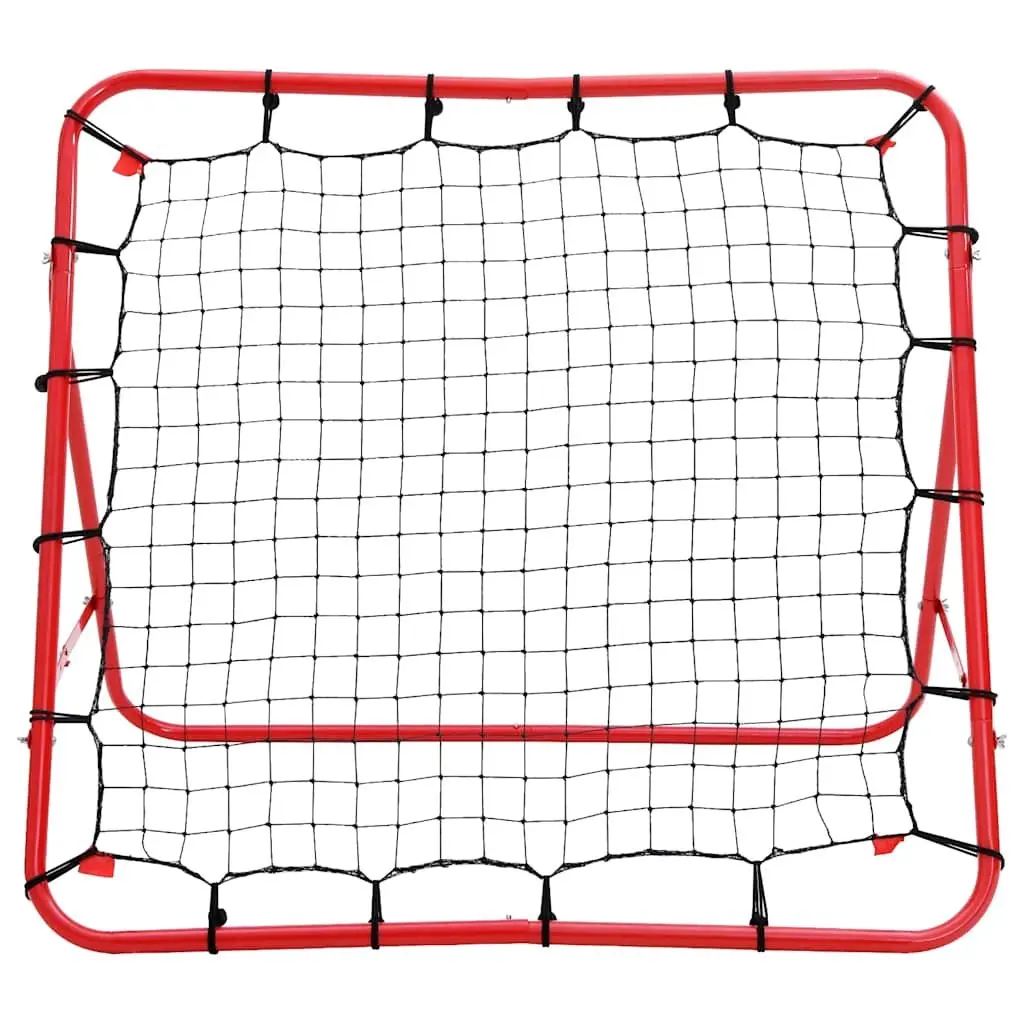Football Kickback Rebounder Training Net Goal 100x100cm Adjustable 4 Angles