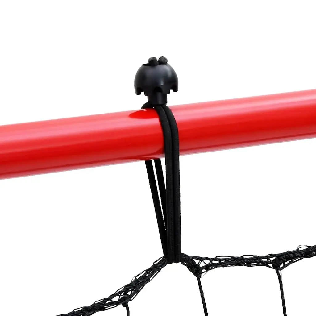 Football Kickback Rebounder Training Net Goal 100x100cm Adjustable 4 Angles