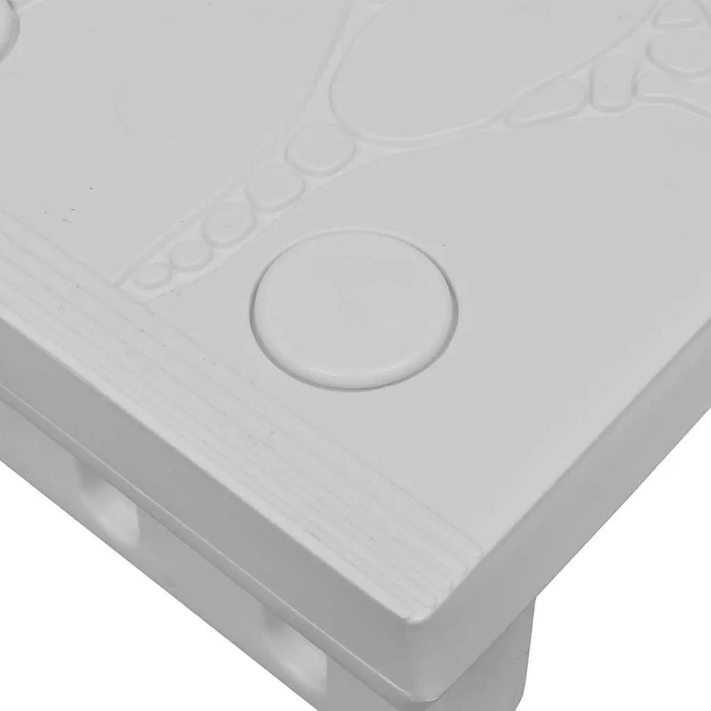 Spa Steps White Non-Skid Hot Tub Access Steps Reversible Treads Pool Accessories