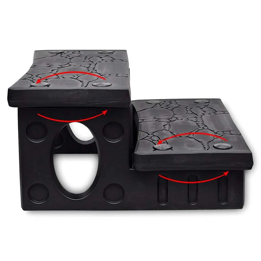 Spa Steps with Reversible Treads