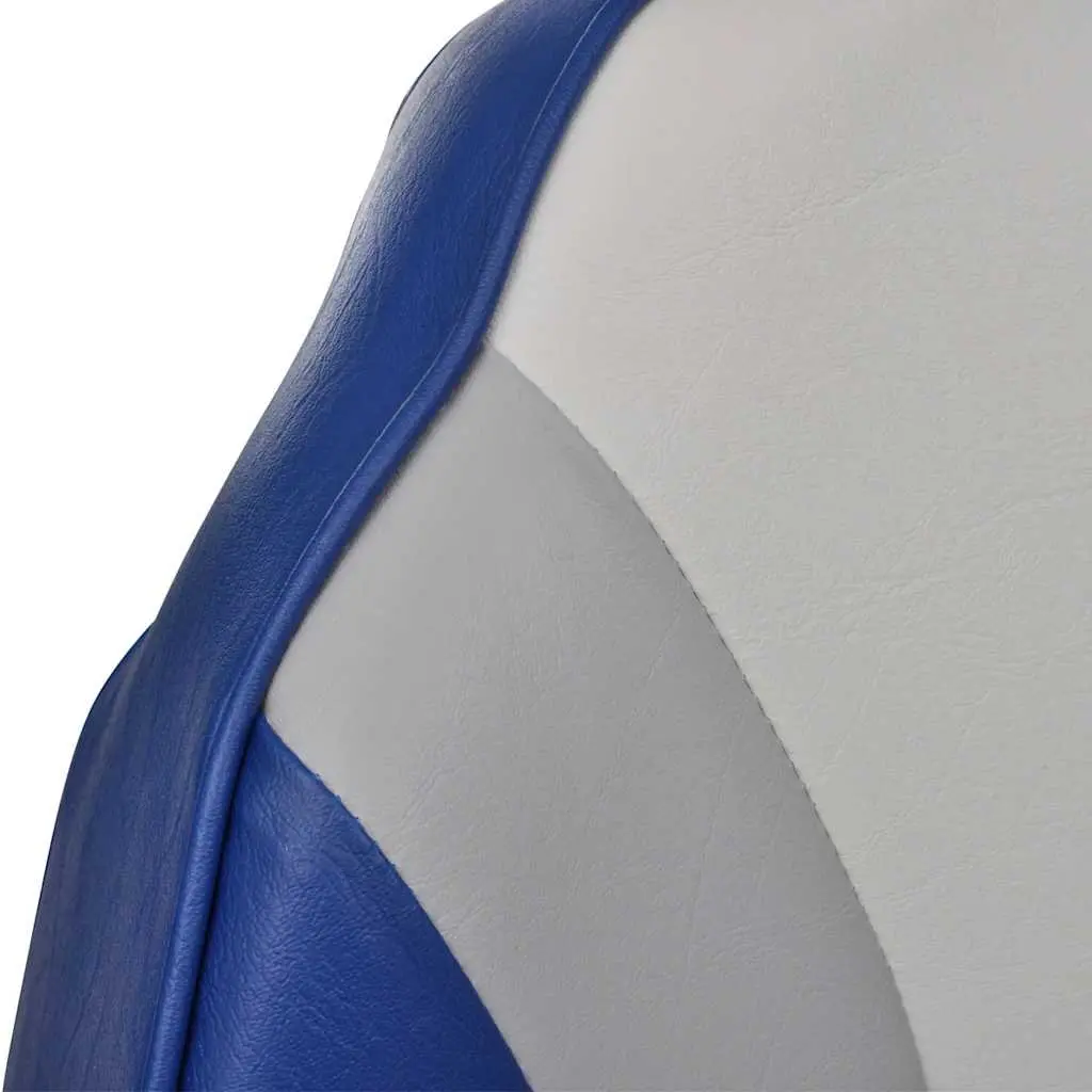 Foldable Waterproof Boat Chair High Backrest for Marine Use Blue