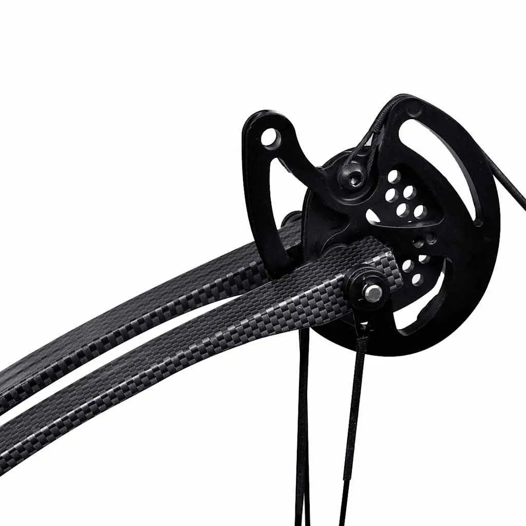 Compound Bow for Hunting and Target Archery Adjustable Draw Weight 40-50 lbs 35 Inches Black