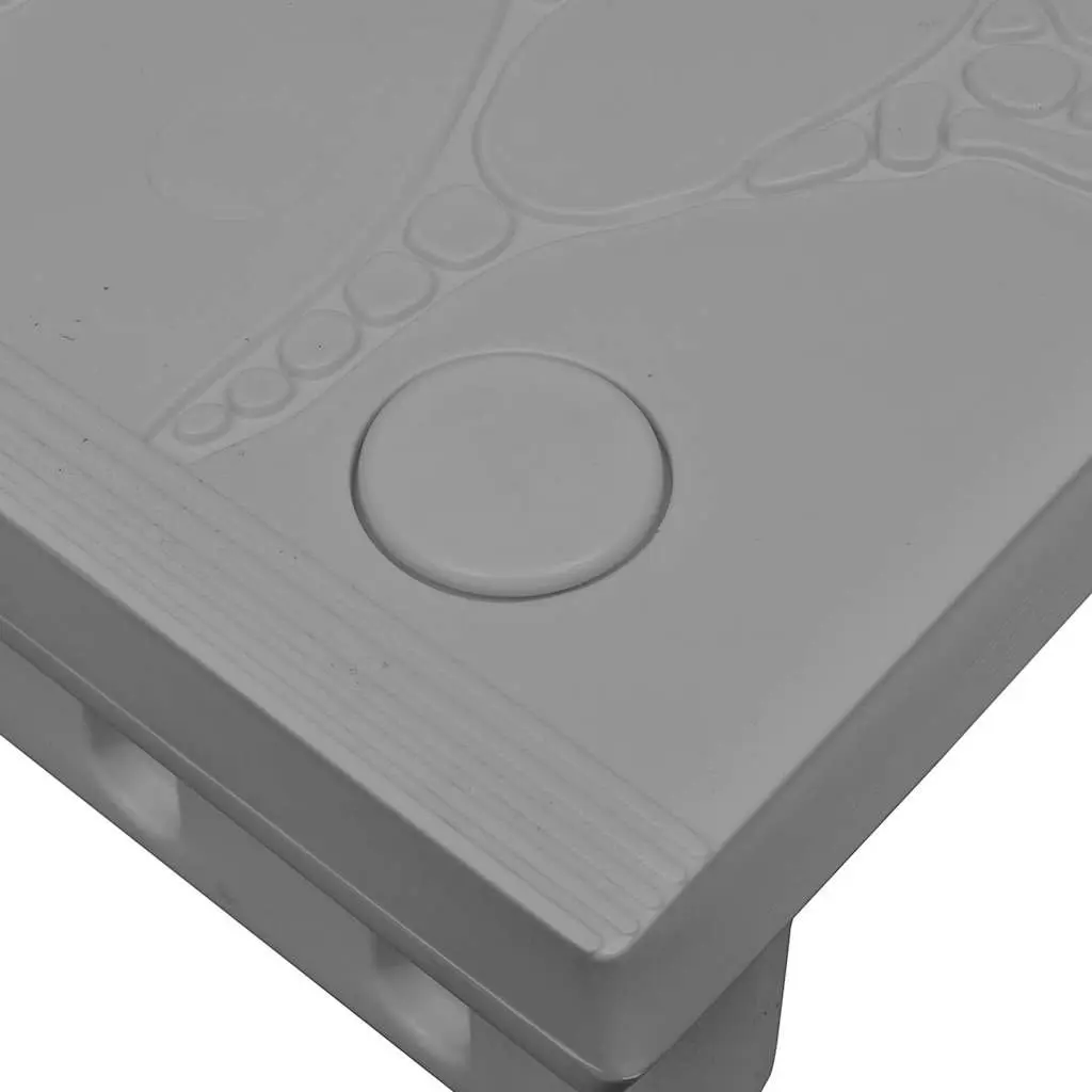 Spa Steps Non-Skid Surface Hot Tub Access Lightweight Grey Pool Accessory