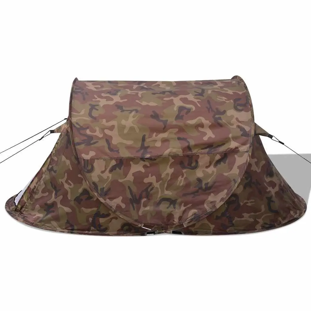 2-Person Pop-Up Camping Tent Silver Lightweight Portable Festival Outdoor Quick