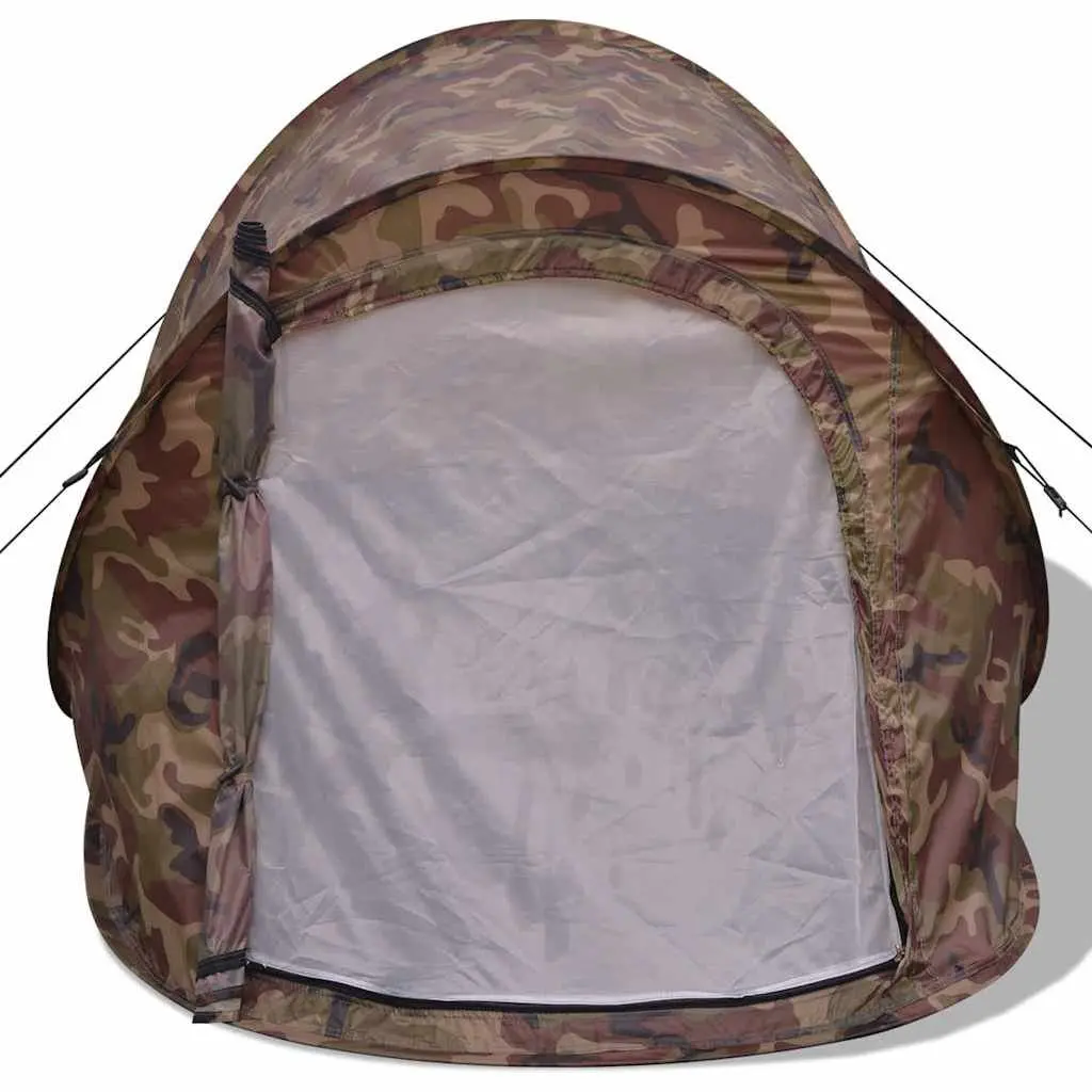 2-Person Pop-Up Camping Tent Silver Lightweight Portable Festival Outdoor Quick
