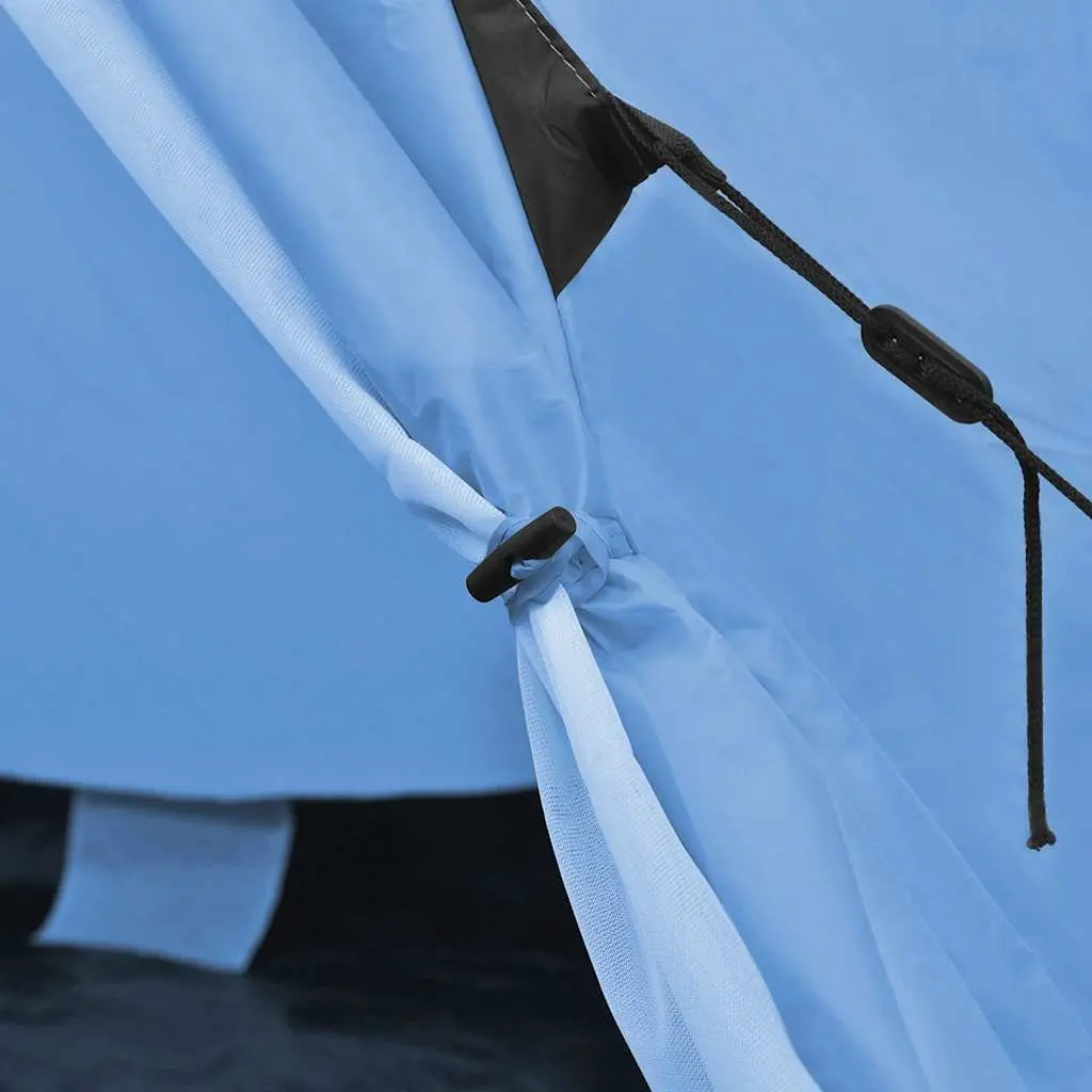 4-Person Tent Blue Tipi Style Outdoor Camping Hiking Shelter