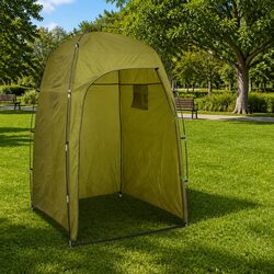 Portable Shower Privacy Tent Changing Room Camping Beach Fiberglass Poles Green