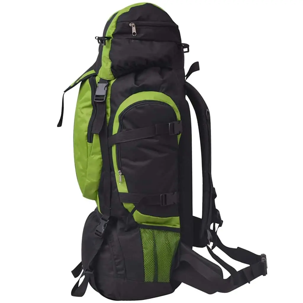 Hiking Backpack 75L with Multiple Pockets Green