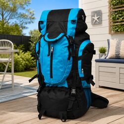 Specifications of 75L Blue Hiking Backpack
