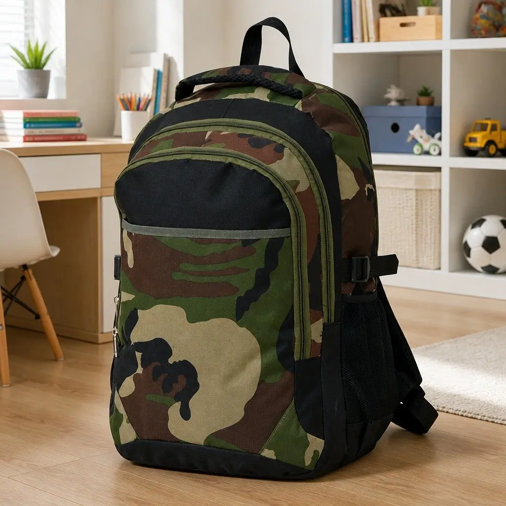 40L Large Capacity School Backpack with Robust Materials