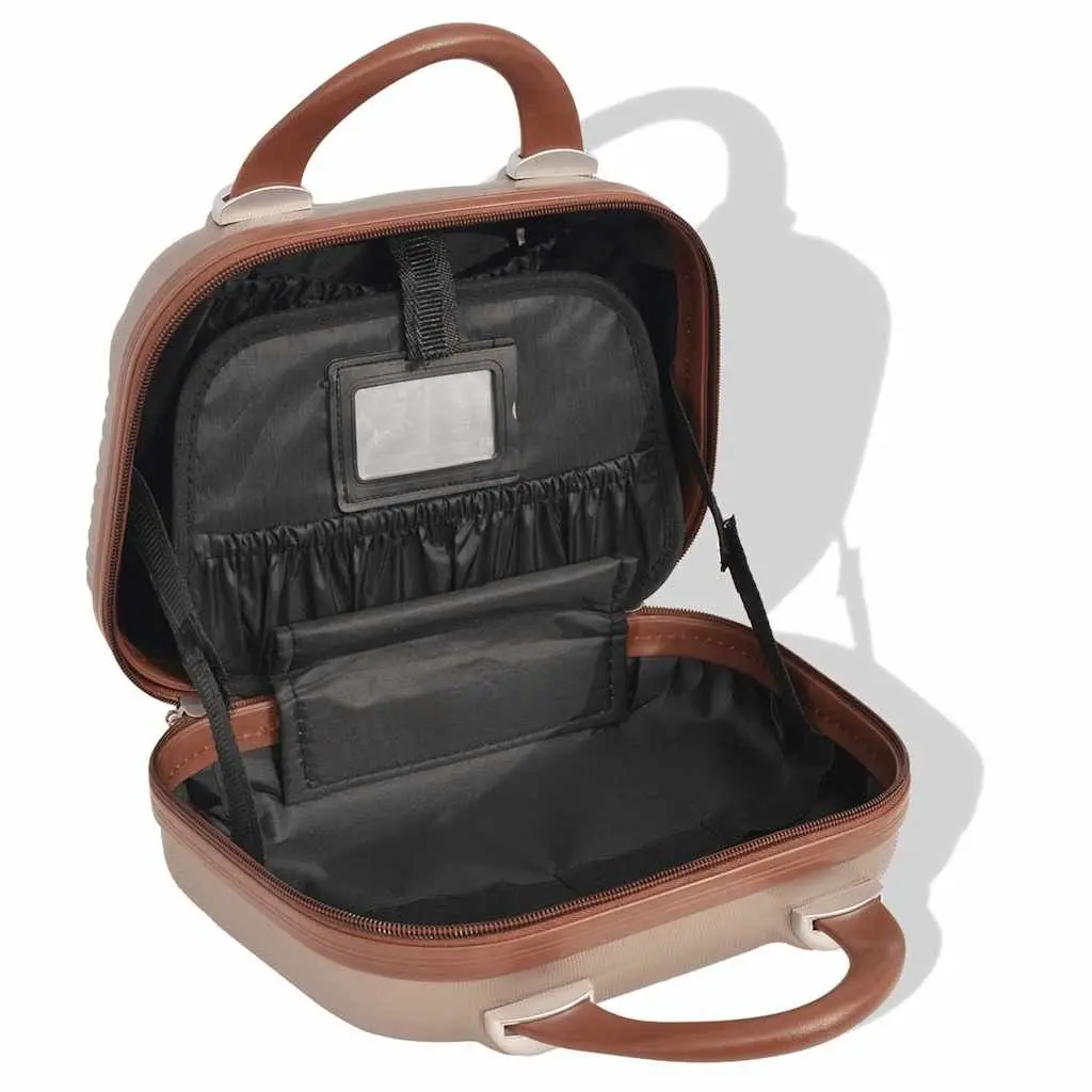 Hardcase Trolley Luggage Set for Travel Pink 4 Piece