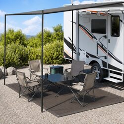 Tent Carpet Dimensions: 250x300 cm - Anthracite Color