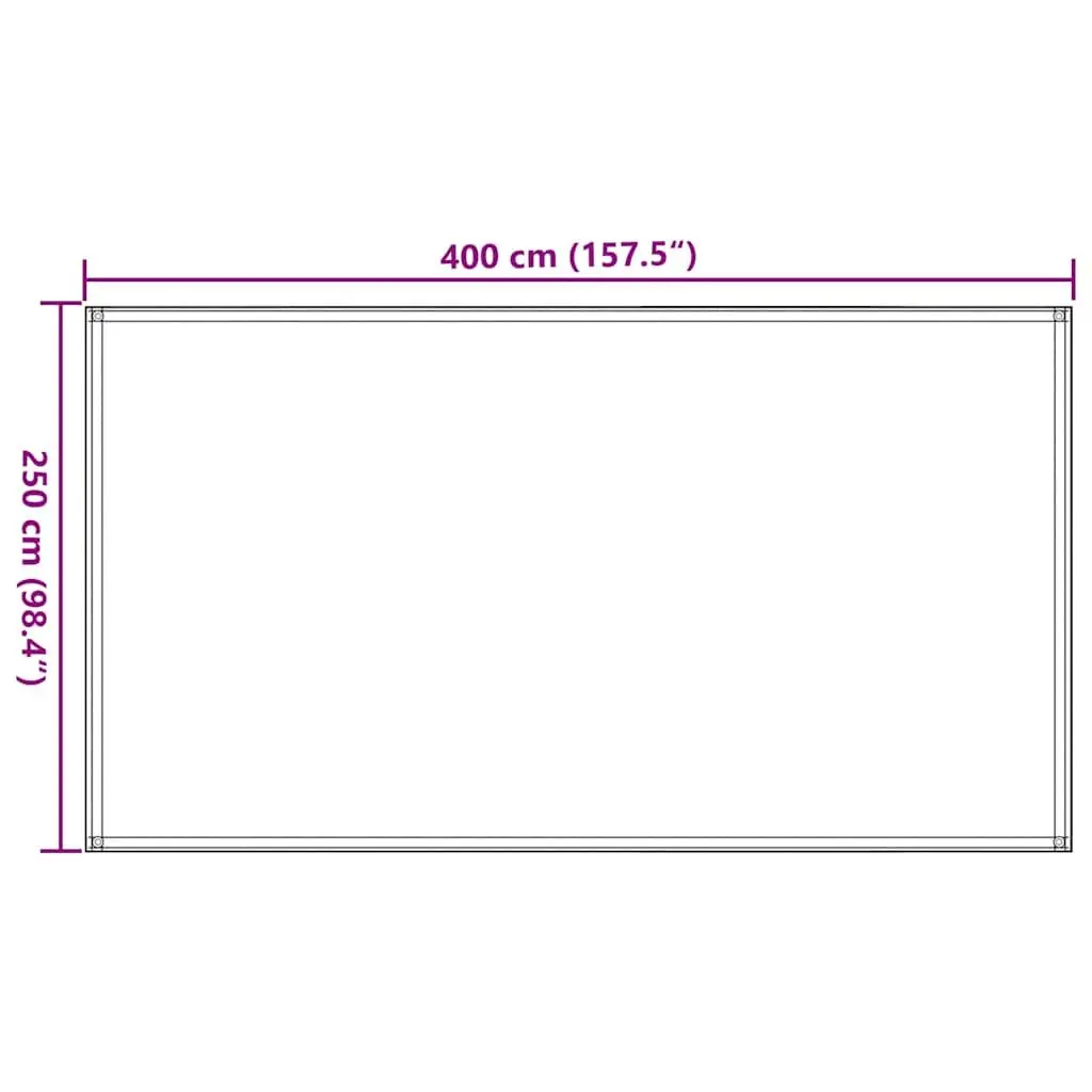 Tent Carpet Indoor Outdoor 250x400 cm Anthracite