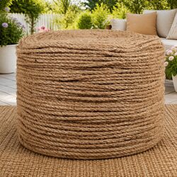 Natural Jute Rope 8mm, 500m Length, Brown Color