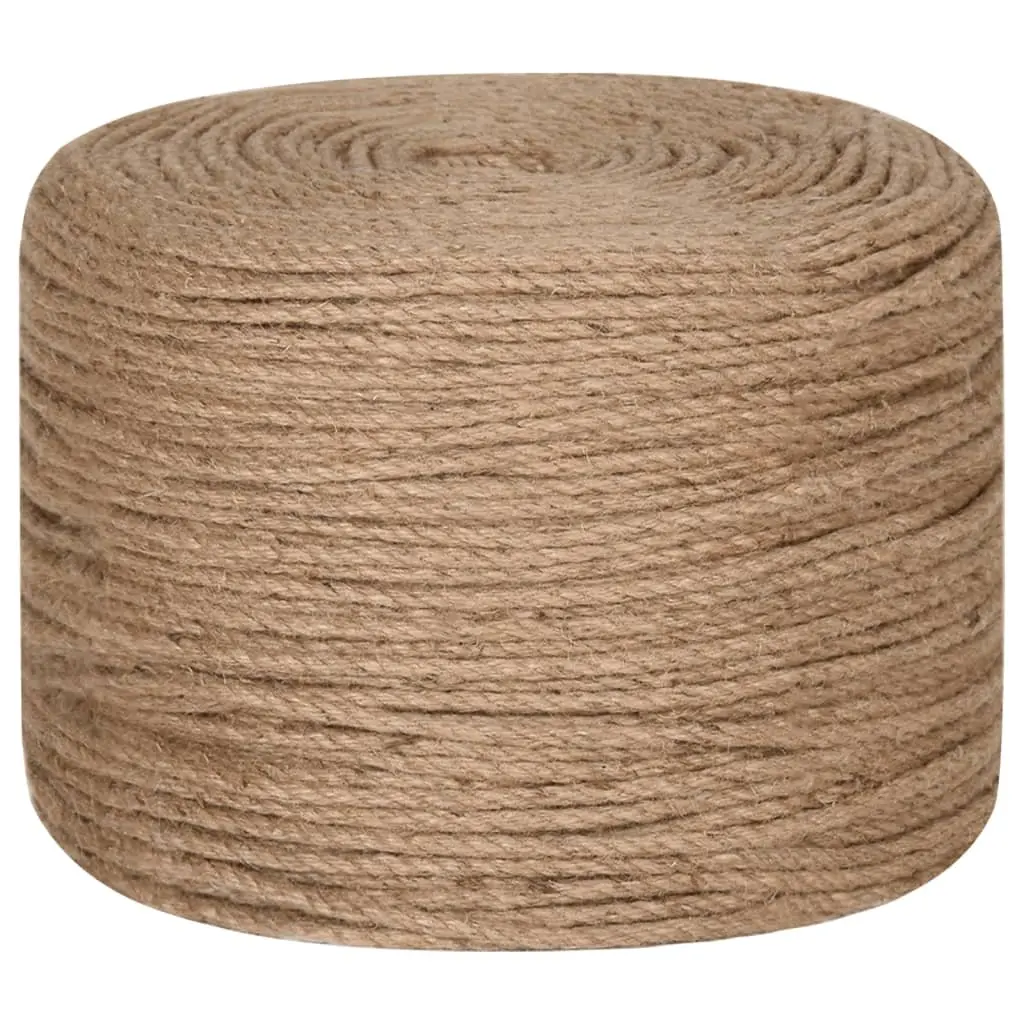 Natural Jute Rope 8mm 500m Garden Decking Handrail Plant Support