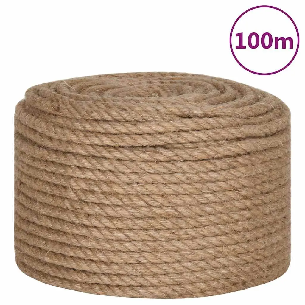 Jute Rope Garden 10mm 100m Brown Natural Biodegradable Cord