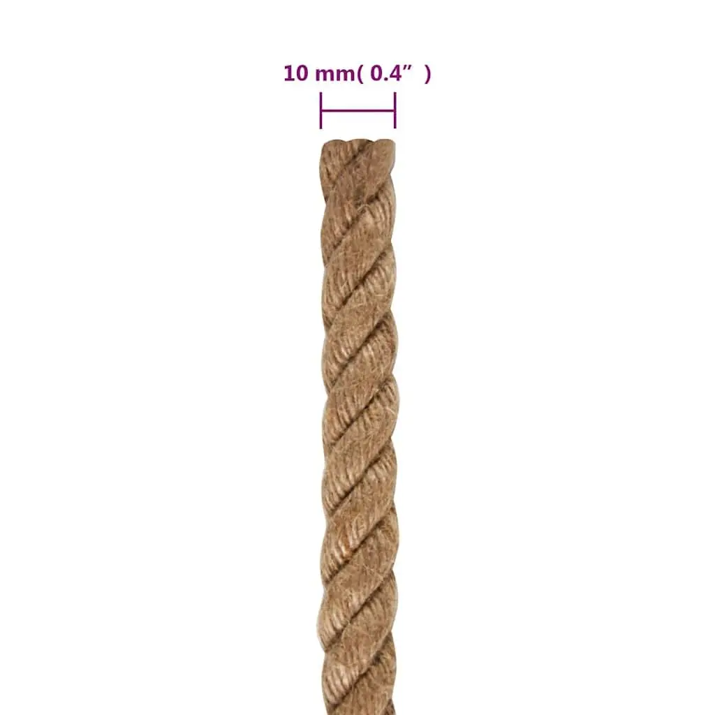 Jute Rope Garden 10mm 100m Brown Natural Biodegradable Cord