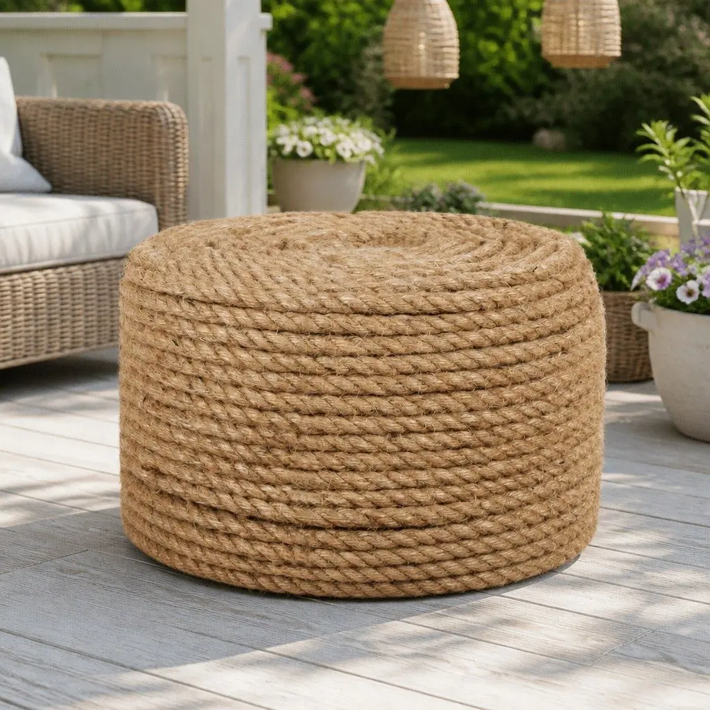 Natural Jute Rope 12mm 100m Coil Garden Use
