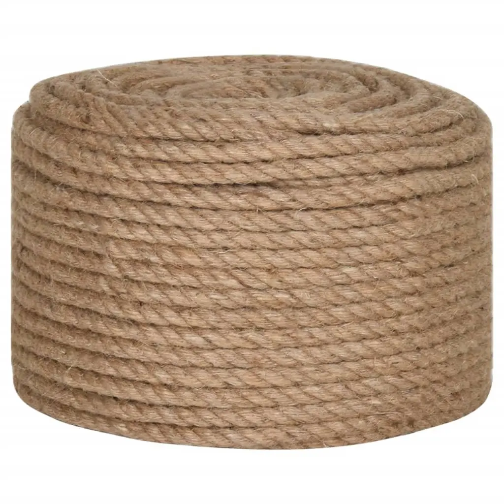 Natural Jute Rope 12mm 100m Coil Garden Use