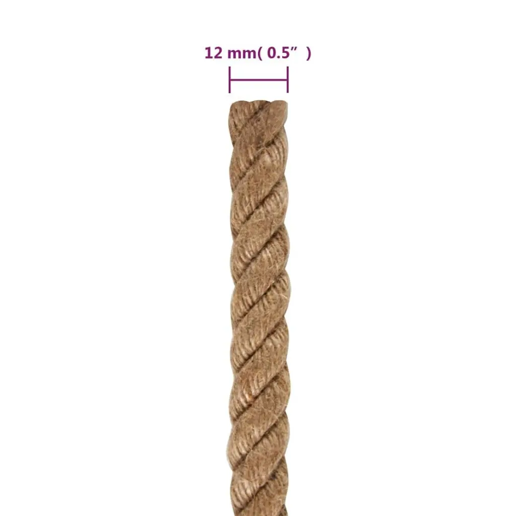 Natural Jute Rope 12mm 100m Coil Garden Use
