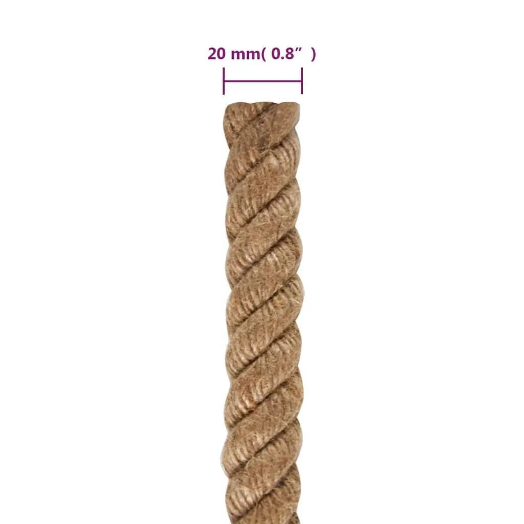 Jute Rope Garden Agriculture 20mm 50m Natural Brown