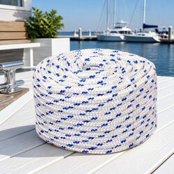 Specifications for 10mm x 50m White Polypropylene Marine Rope