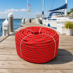 Specifications of 10mm Polypropylene Marine Rope 50m Red