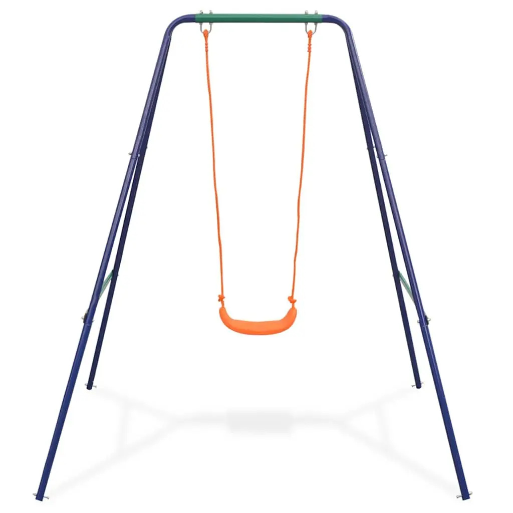 Swing Set for Outdoor Play A-Frame Orange Size for Kids