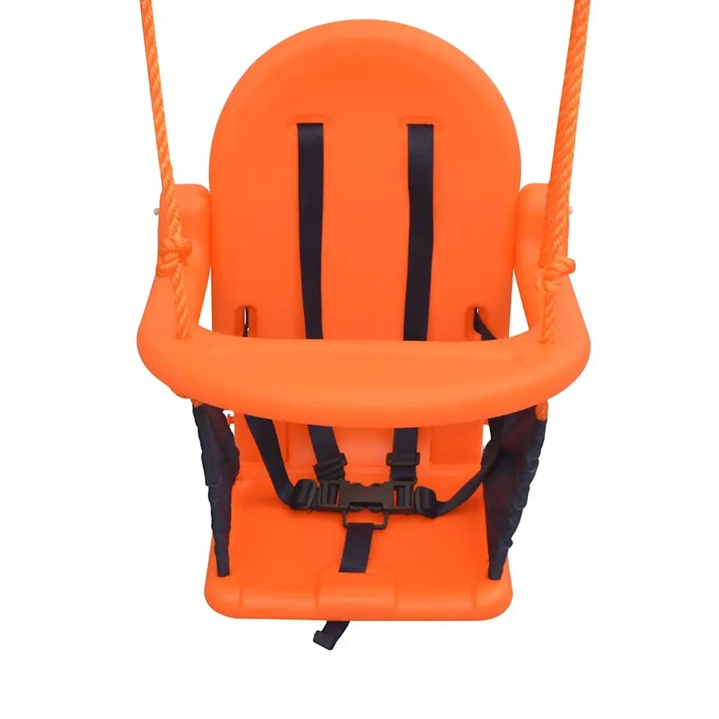 Swing Set for Outdoor Play A-Frame Orange Size for Kids
